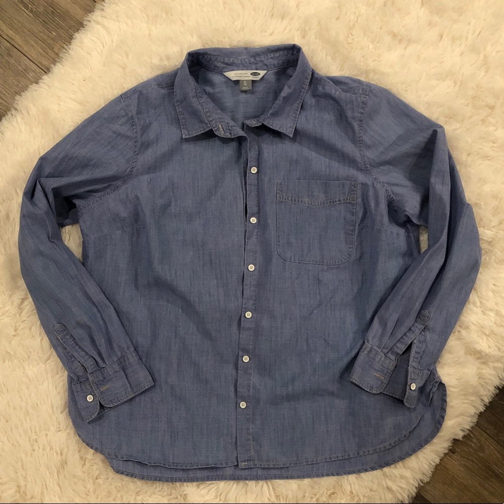 Women’s Old Navy Button Up Denim Shirt